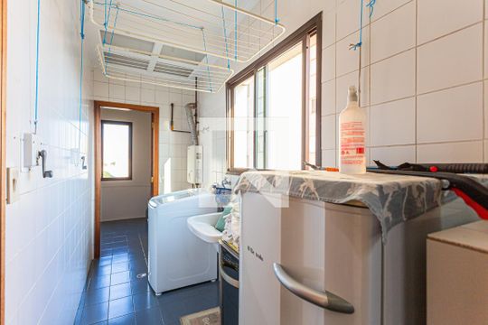 Área de Serviço de apartamento à venda com 3 quartos, 110m² em Vila Santa Teresa, Santo André