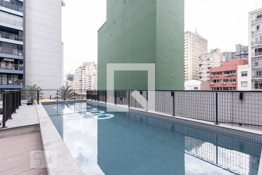 Área comum - Piscina de apartamento à venda com 1 quarto, 50m² em Bela Vista, São Paulo