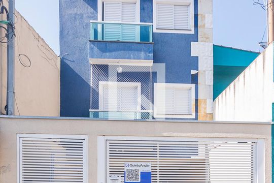 Fachada de apartamento à venda com 2 quartos, 47m² em Vila Luzita, Santo André