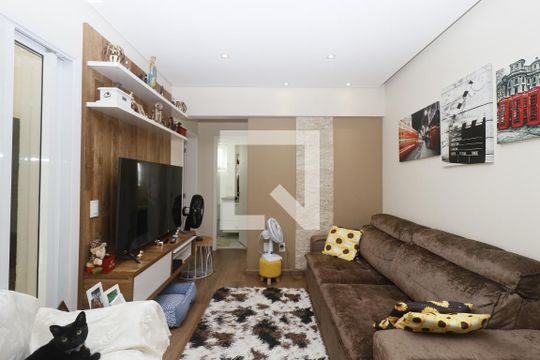 Sala de apartamento à venda com 2 quartos, 64m² em Vila do Bosque, São Paulo