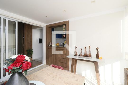 Varanda da Sala de apartamento à venda com 2 quartos, 64m² em Vila do Bosque, São Paulo