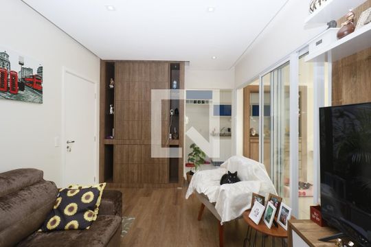 Sala de apartamento à venda com 2 quartos, 64m² em Vila do Bosque, São Paulo