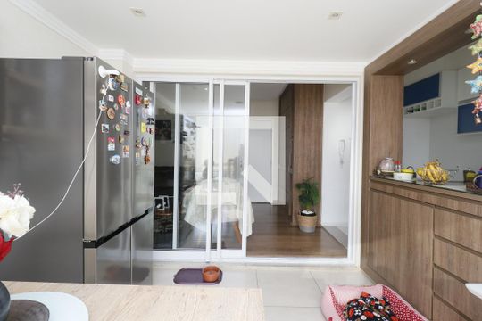Varanda da Sala de apartamento à venda com 2 quartos, 64m² em Vila do Bosque, São Paulo