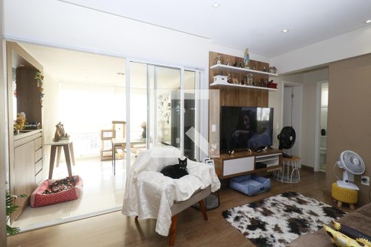 Sala de apartamento à venda com 2 quartos, 64m² em Vila do Bosque, São Paulo