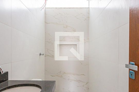Banheiro da Suite de apartamento à venda com 2 quartos, 94m² em Vila Guarará, Santo André