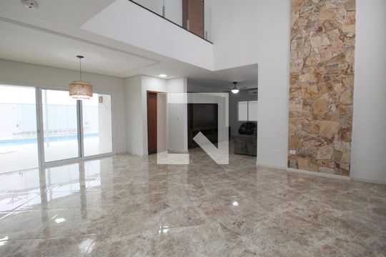 Sala de casa de condomínio para alugar com 4 quartos, 450m² em Parque São Bento, Sorocaba