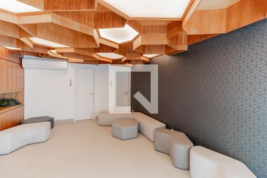 Área comum - Salão de festas de apartamento para alugar com 3 quartos, 110m² em Botafogo, Rio de Janeiro