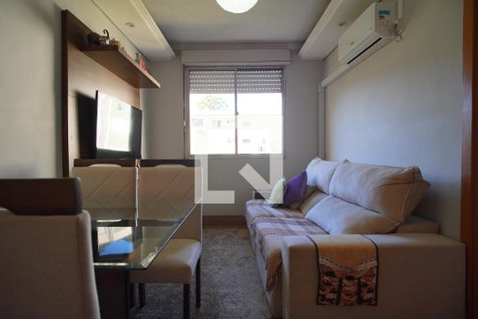 sala de apartamento à venda com 2 quartos, 55m² em Jardim Itu, Porto Alegre