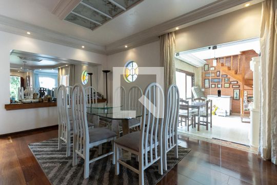Sala de Jantar de casa à venda com 3 quartos, 420m² em Interlagos, São Paulo