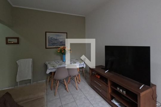 Sala de apartamento para alugar com 1 quarto, 45m² em José Menino, Santos