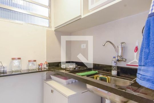 Cozinha de kitnet/studio à venda com 1 quarto, 30m² em Jardim Paulista, São Paulo