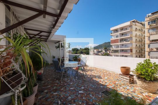 Varanda da Sala de apartamento à venda com 3 quartos, 110m² em Tijuca, Rio de Janeiro