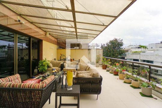 Varanda da Sala de apartamento à venda com 5 quartos, 360m² em Barra da Tijuca, Rio de Janeiro