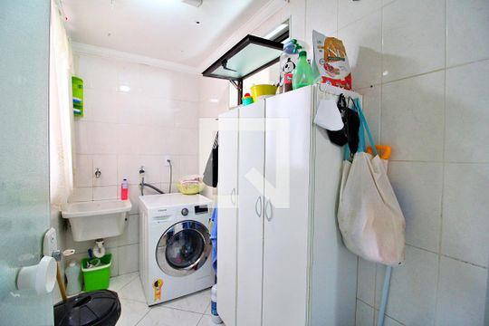 Área de Serviço de apartamento à venda com 3 quartos, 86m² em Vila Curuca, Santo André