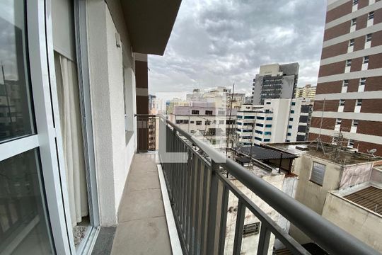 Varanda de apartamento à venda com 1 quarto, 29m² em Bela Vista, São Paulo