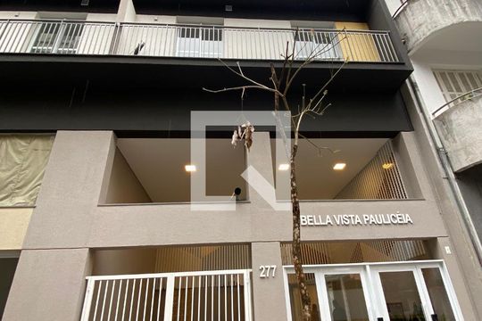 Fachada Condominio de apartamento para alugar com 1 quarto, 29m² em Bela Vista, São Paulo