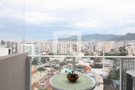 Varanda da Sala de apartamento à venda com 3 quartos, 120m² em Todos Os Santos, Rio de Janeiro