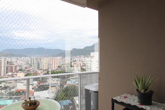 Varanda da Sala de apartamento à venda com 3 quartos, 120m² em Todos Os Santos, Rio de Janeiro
