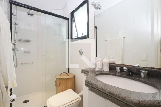 Banheiro da Suíte 1 de apartamento à venda com 3 quartos, 95m² em Vila Clementino, São Paulo