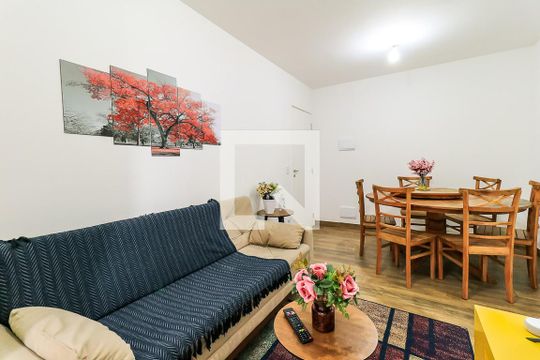 Sala de apartamento à venda com 2 quartos, 50m² em Jardim Monte Alegre, Taboão da Serra