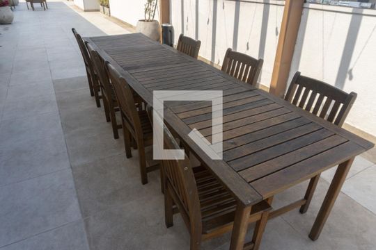 Área comum - Churrasqueira de kitnet/studio para alugar com 1 quarto, 26m² em Bela Vista, São Paulo