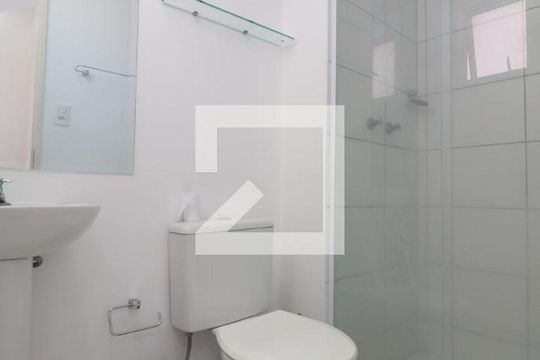 Banheiro da Suíte de kitnet/studio à venda com 1 quarto, 33m² em Brás, São Paulo