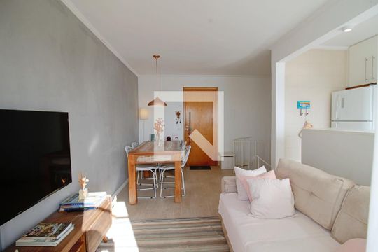 Sala  de apartamento à venda com 1 quarto, 58m² em Vila Andrade, São Paulo