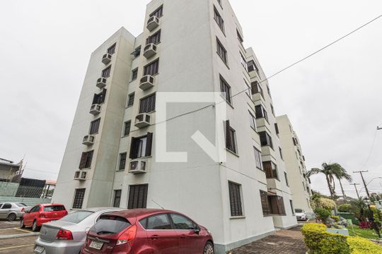 Fachada do bloco de apartamento à venda com 2 quartos, 52m² em Sarandi, Porto Alegre