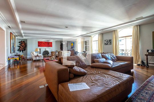 Sala de apartamento à venda com 4 quartos, 394m² em Jardim Paulista, São Paulo