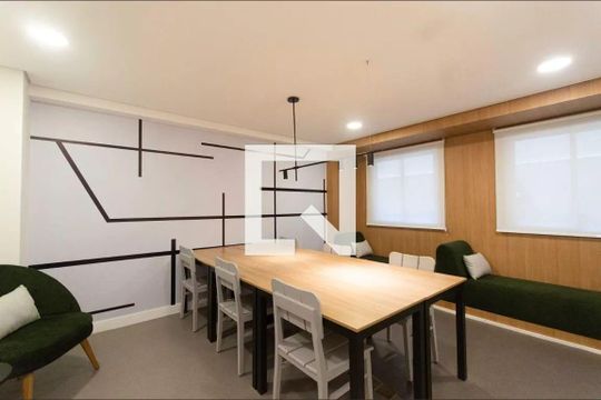 Área comum de kitnet/studio para alugar com 1 quarto, 26m² em Bela Vista, São Paulo