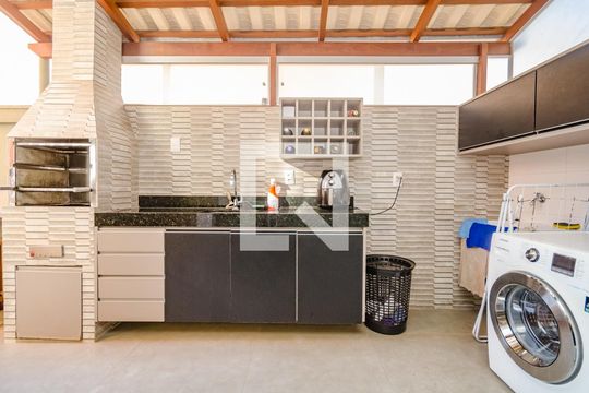 Área de Serviço de apartamento à venda com 3 quartos, 130m² em Santa Lúcia, Belo Horizonte