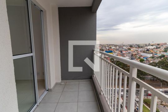 Varanda da Sala de apartamento para alugar com 2 quartos, 46m² em Vila Carmosina, São Paulo