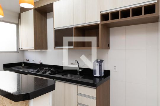 Cozinha e Área de Serviço de apartamento à venda com 2 quartos, 54m² em Recanto Quarto Centenário, Jundiaí