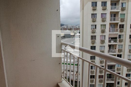 Varanda da Sala de apartamento para alugar com 3 quartos, 78m² em Del Castilho, Rio de Janeiro