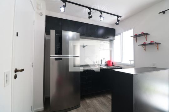 Cozinha de kitnet/studio à venda com 1 quarto, 28m² em Brás, São Paulo