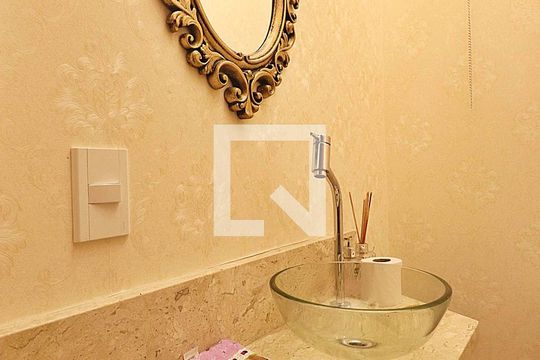 Lavabo de casa para alugar com 3 quartos, 125m² em Jardim, Santo André