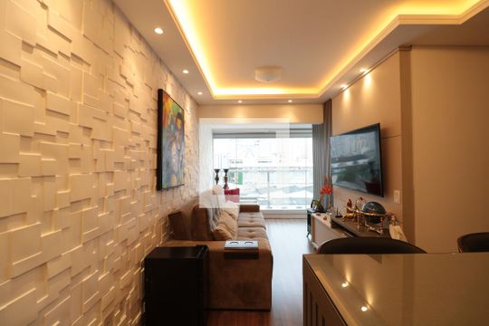 Sala  de apartamento à venda com 2 quartos, 59m² em Belenzinho, São Paulo
