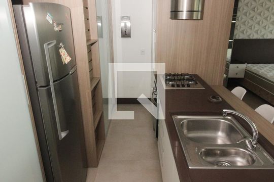 Cozinha de apartamento à venda com 1 quarto, 48m² em Praia de Belas, Porto Alegre