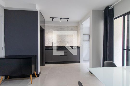 Cozinha de apartamento para alugar com 2 quartos, 51m² em Costeira, São José dos Pinhais