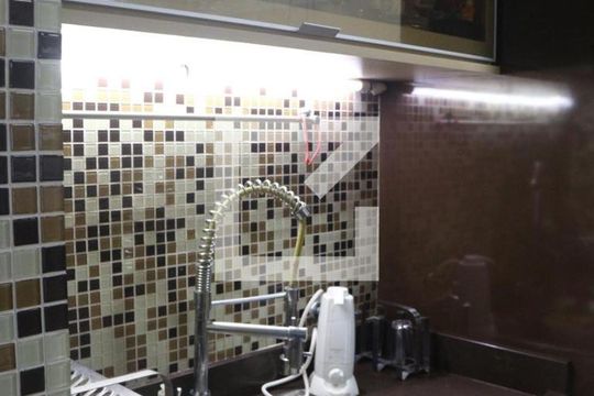 Cozinha de apartamento para alugar com 3 quartos, 86m² em Centro, São Vicente