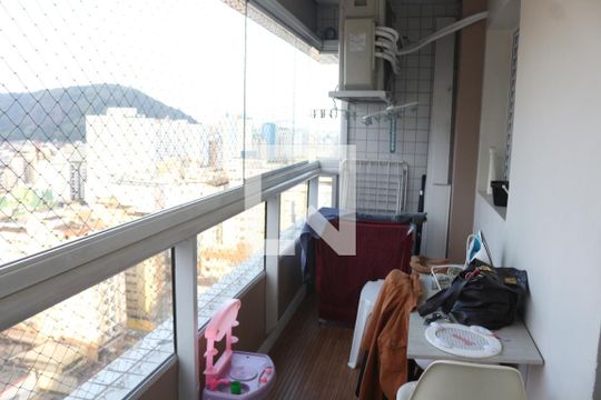 Varanda Sala de apartamento para alugar com 3 quartos, 86m² em Centro, São Vicente