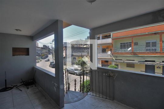 Varanda da Sala de casa para alugar com 3 quartos, 130m² em Paraíso, São Gonçalo