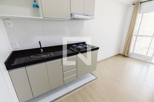 Cozinha de apartamento para alugar com 1 quarto, 29m² em Parque Industrial Tomas Edson, São Paulo