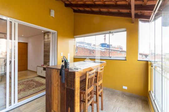 Varanda  de kitnet/studio para alugar com 1 quarto, 38m² em Saúde, São Paulo
