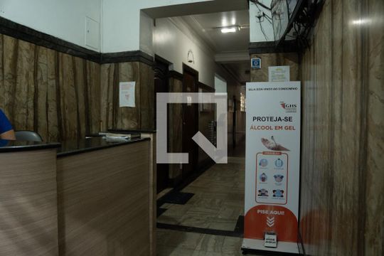 Hall social de apartamento para alugar com 1 quarto, 40m² em Santa Teresa, Rio de Janeiro