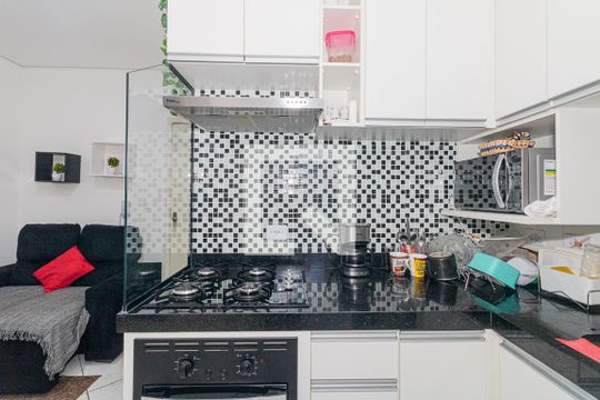 Sala e Cozinha de apartamento à venda com 1 quarto, 30m² em Vila Constança, São Paulo