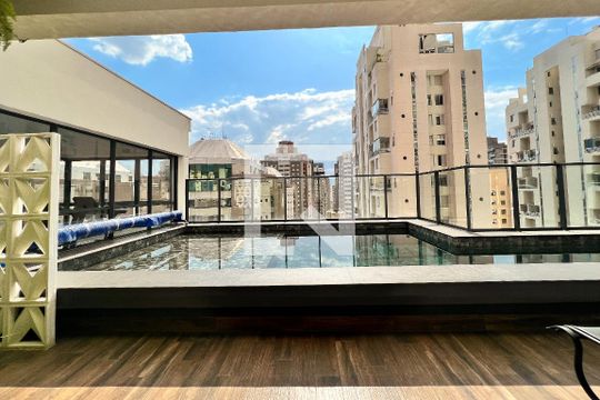 Área comum - Piscina de kitnet/studio à venda com 1 quarto, 25m² em Indianópolis, São Paulo