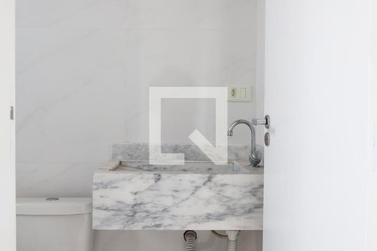 Banheiro do Quarto 1 de apartamento à venda com 2 quartos, 47m² em Campestre, Santo André