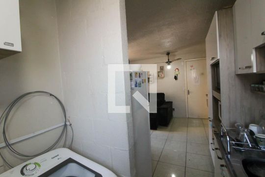 Cozinha e Área de Serviço de apartamento para alugar com 2 quartos, 42m² em Mato Grande, Canoas