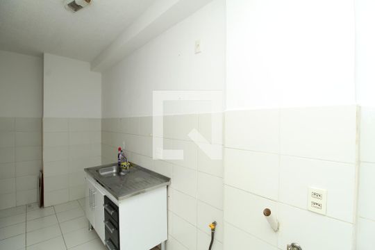 Cozinha de apartamento à venda com 2 quartos, 45m² em Vargem Pequena, Rio de Janeiro